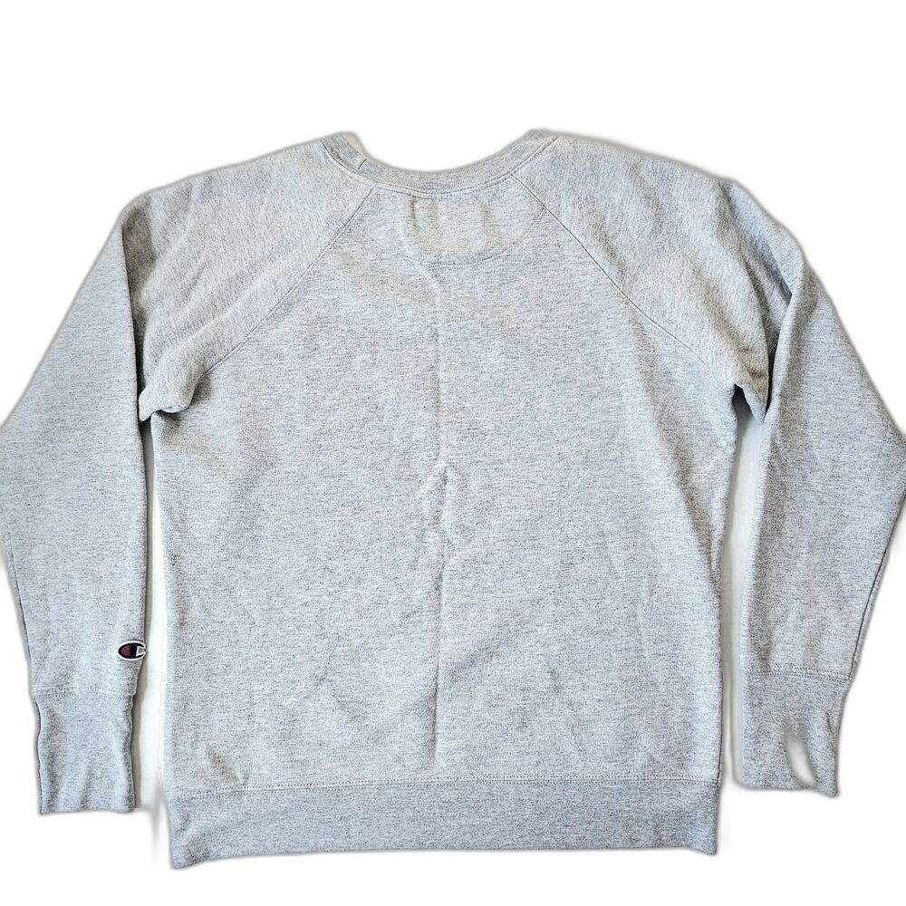 Champion Powerblend Gray Crewneck Sweatshirt Women’s Medium Athleisure - Picture 3 of 10